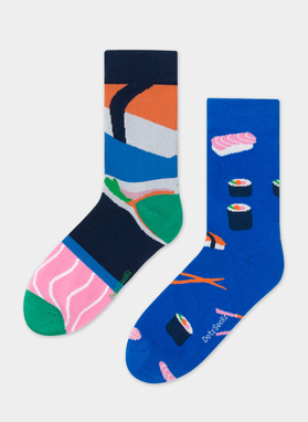 Niebieskie skarpety w sushi DTS-SX-446-N
