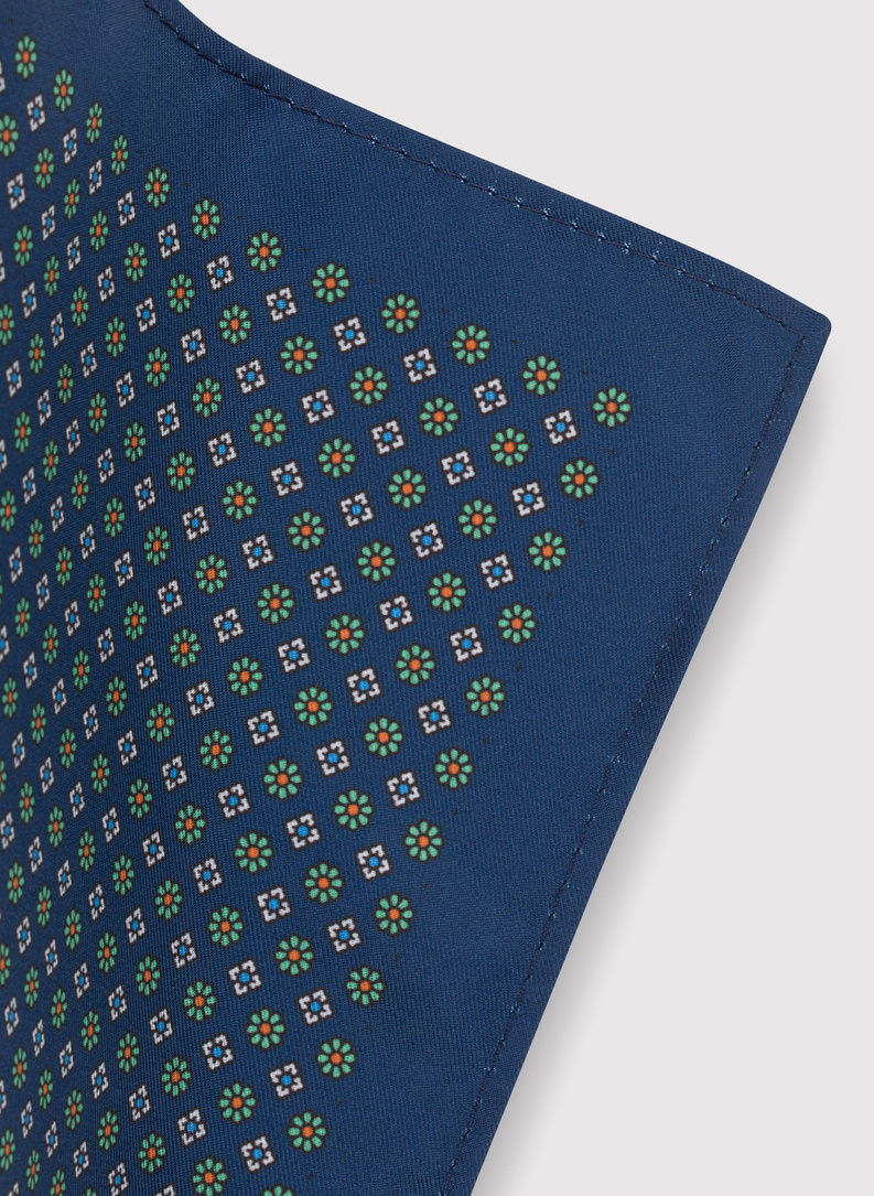 Męska poszetka w kolorze granatowym