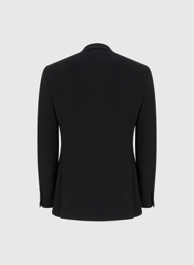 Czarna marynarka z dzianiny