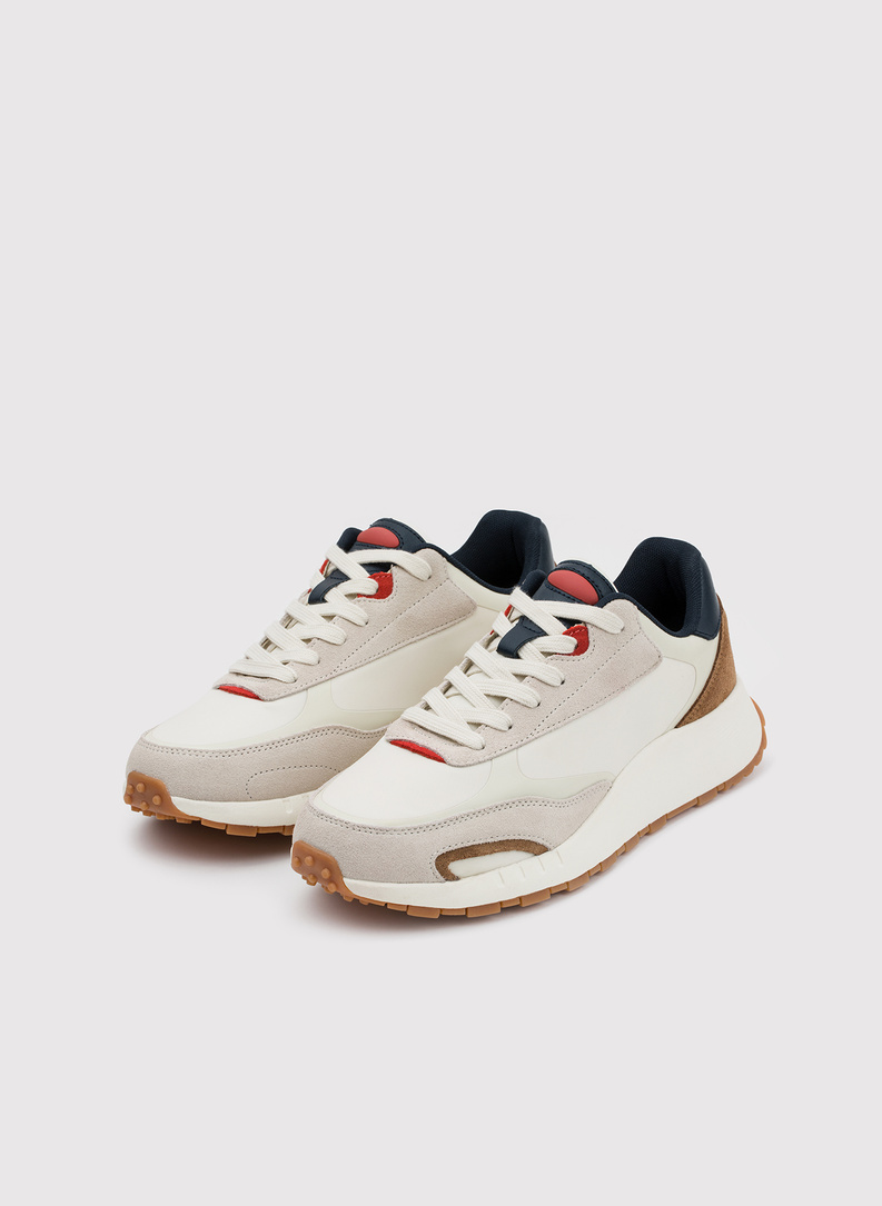 Beżowe sneakersy męskie