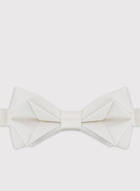 Jedwabna biała mucha męska