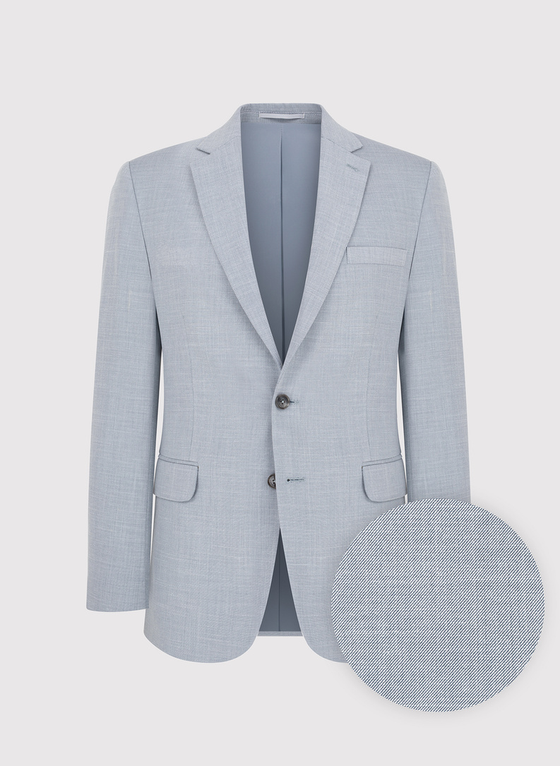 Szara marynarka garniturowa