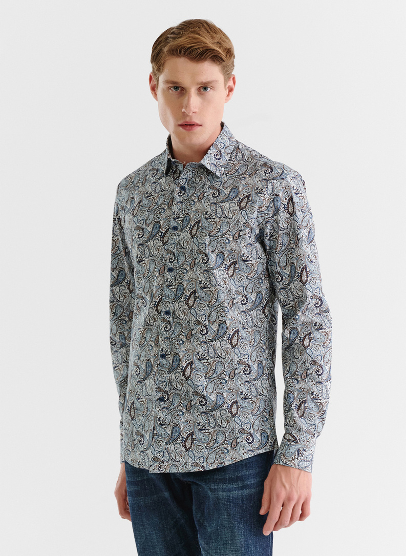 Koszula męska we wzór paisley