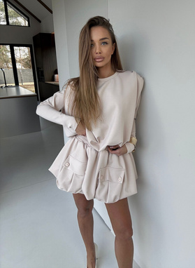 Komplet damski MONO PURE jasnobeżowy