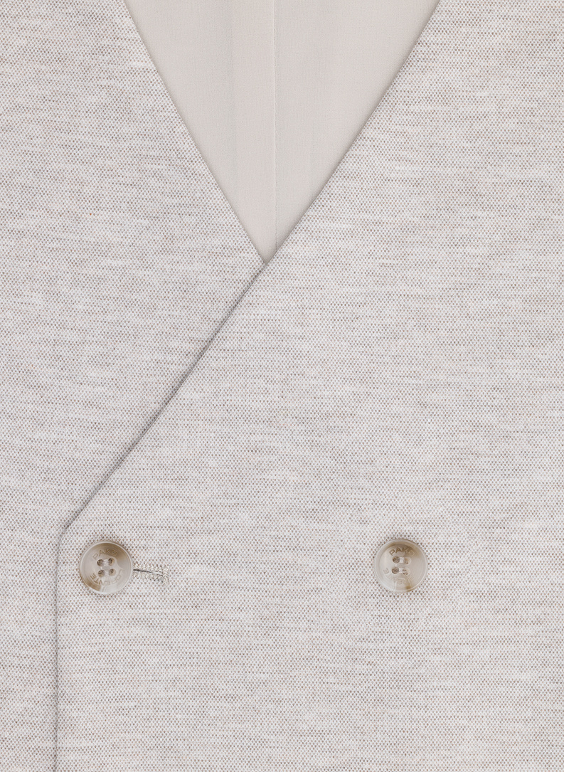 Dzianinowa kamizelka dwurzędowa