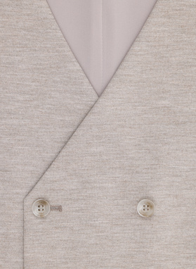 Jasnobrązowa dzianinowa kamizelka męska