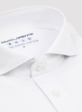 Biała koszula męska z długim rękawem