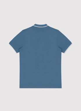 Niebieski t-shirt polo