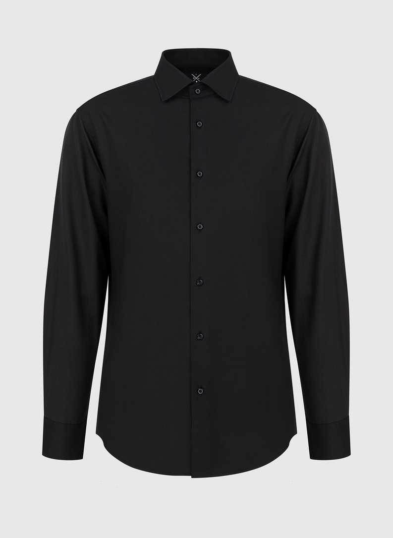 Męska elegancka koszula w kolorze czarnym