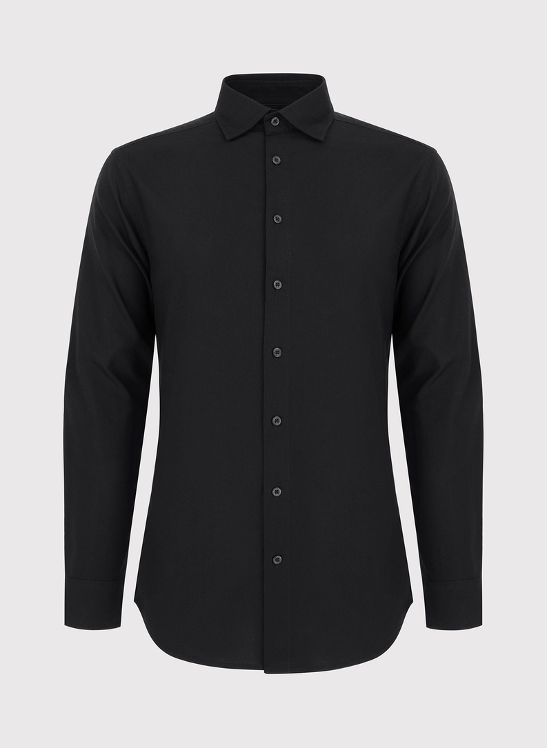 Czarna bawełniana koszula męska