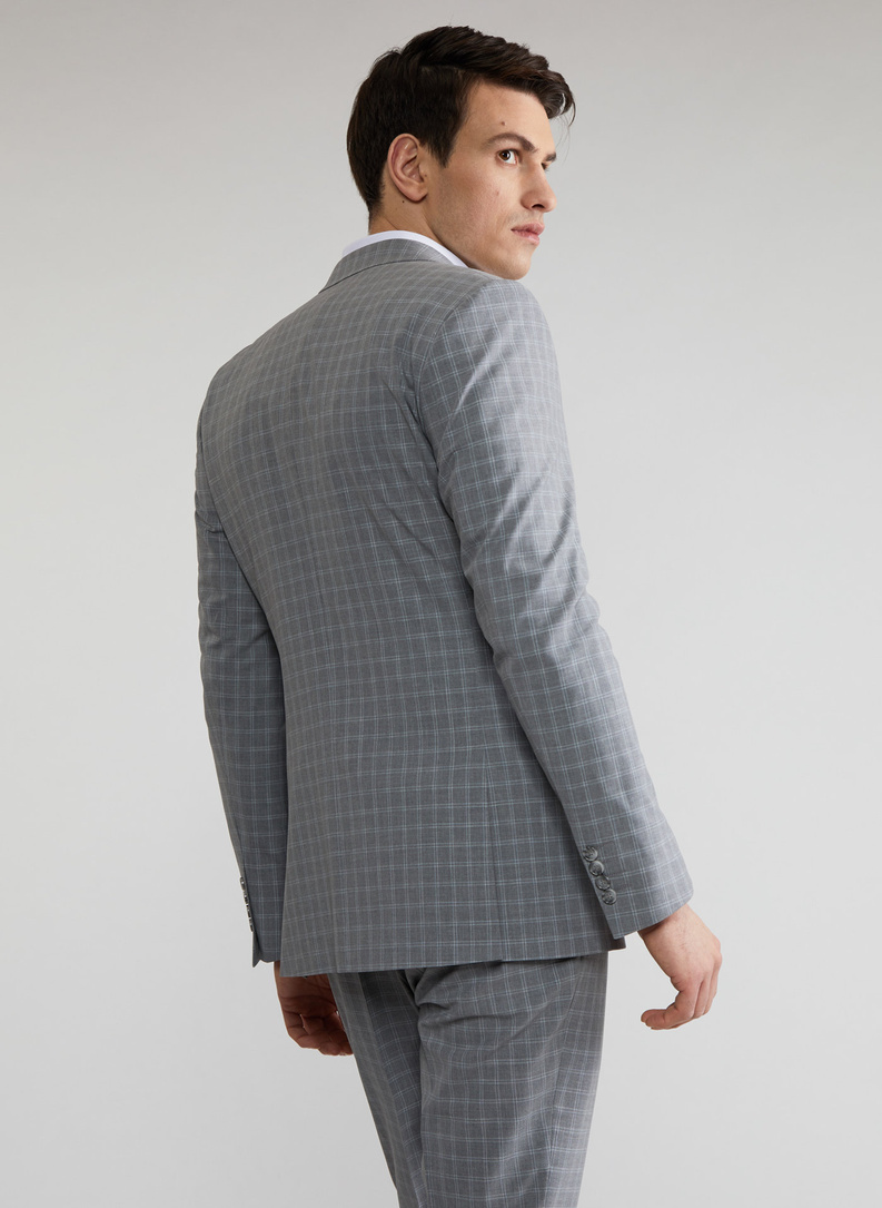 Szare spodnie garniturowe P22SF-6G-008-S-S