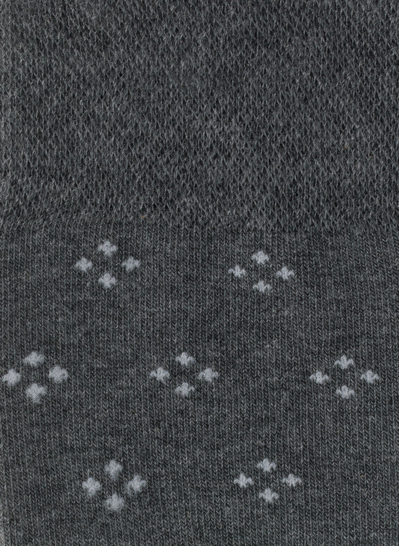 Szare skarpetki męskie we wzorki