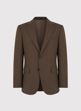 Brązowy garnitur męski