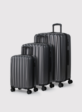 Komplet szarych walizek