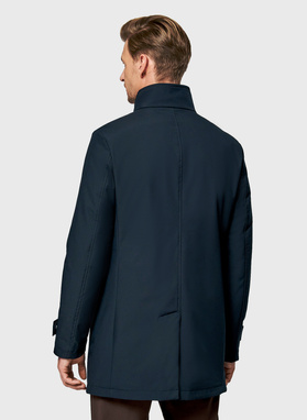 Wiosenny płaszcz męski w kolorze granatowym