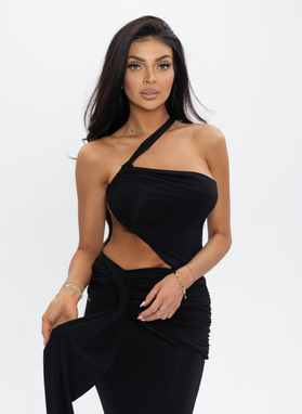 NOIR ECLIPSE DRESS w kolorze czarnym