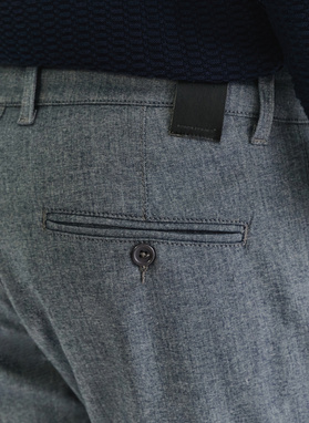 Granatowe casualowe spodnie męskie