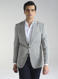 Szara marynarka męska z wełną