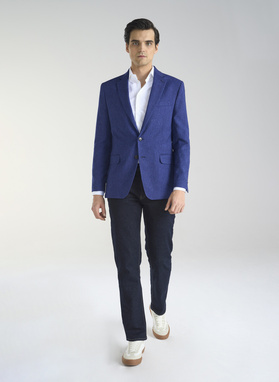 Niebieska marynarka męska