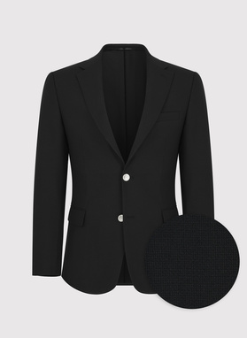 Czarna casualowa marynarka męska