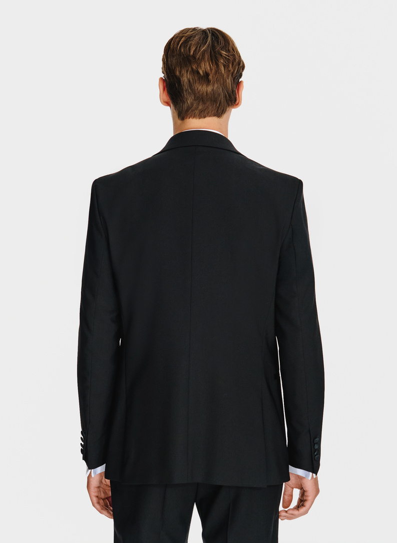 Ślubna dwurzędowa marynarka smokingowa