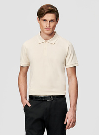 Polo męskie w kolorze ecru