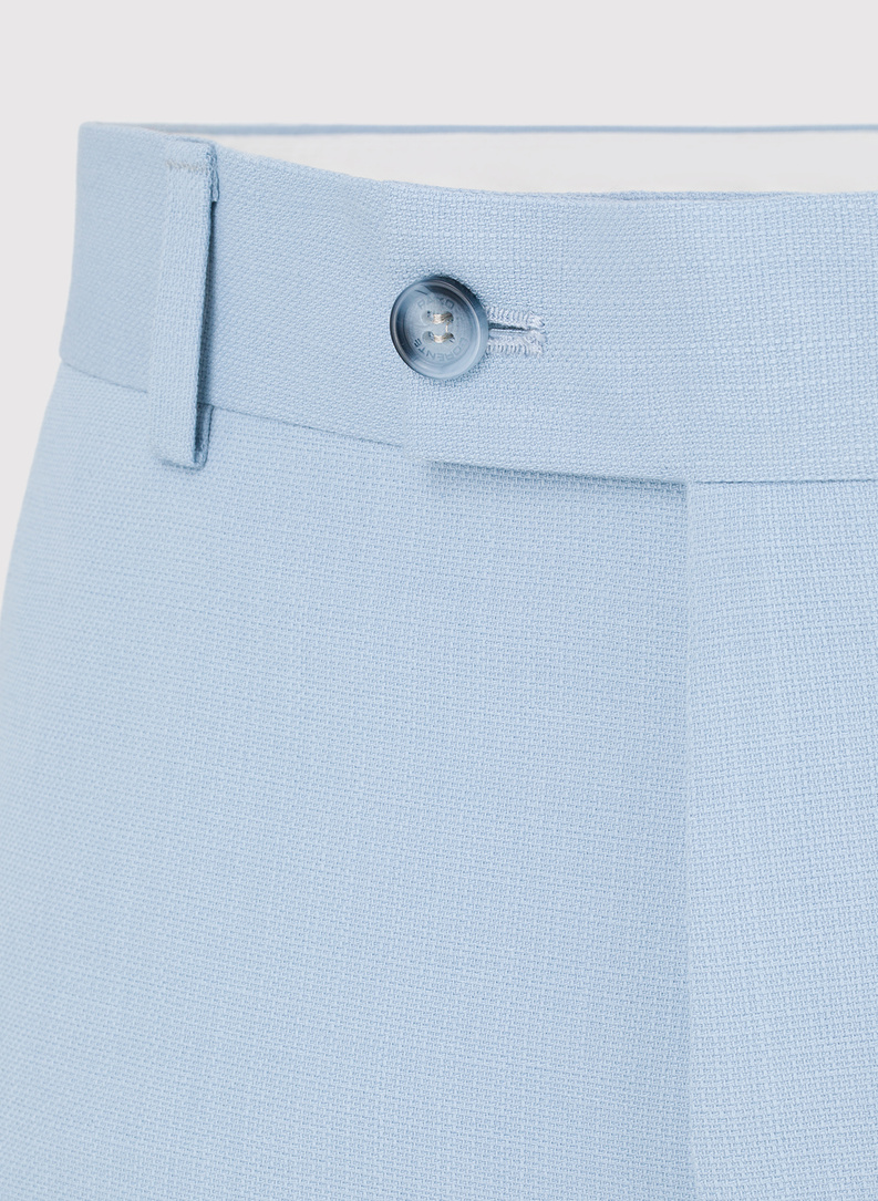 Błękitne spodnie ganiturowe