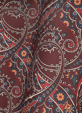 Brązowa poszetka męska paisley