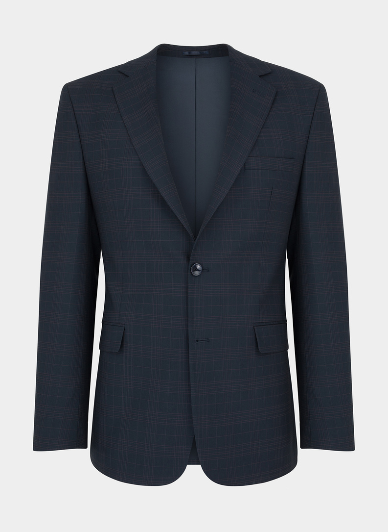 Granatowa marynarka garniturowa P22WF-3G-041-G-S