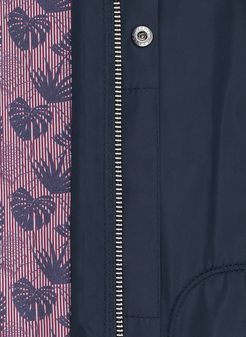 Granatowa krótka kurtka męska