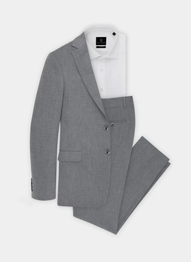 Szare spodnie garniturowe P22SF-6G-007-S-S