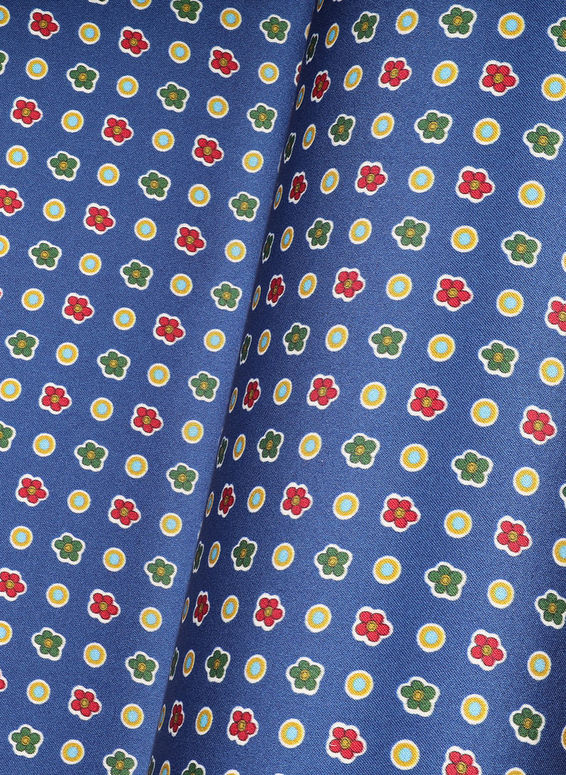 Granatowa poszetka męska mikrowzór