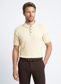 Swetrowe polo w kolorze żóltym