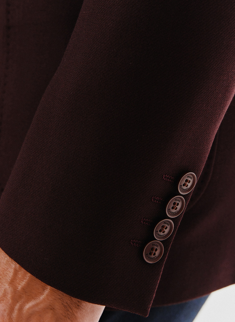 Burgundowa casualowa marynarka męska