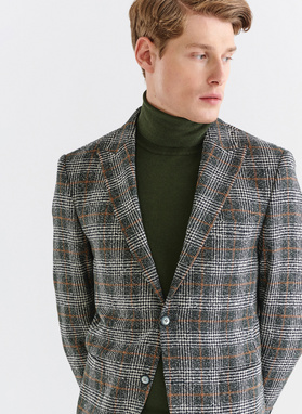 Marynarka casualowa w kratę