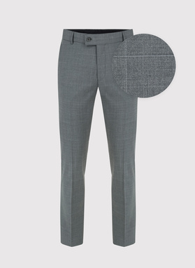 Dwuczęściowy garnitur męski w drobną kratę