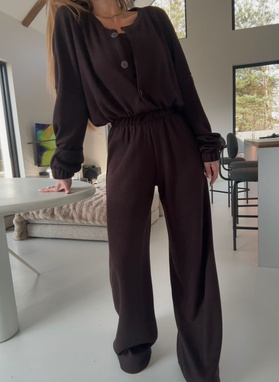 Komplet 3-częściowy AURA czekoladowy