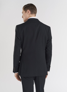 Wełniana zielona marynarka garniturowa