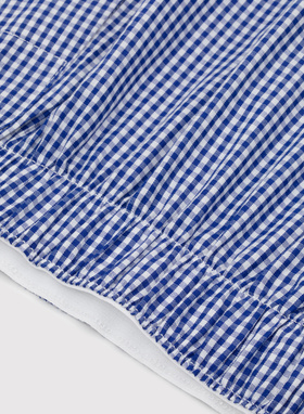 Zestaw bawełnianych bokserek męskich w drobną kratkę