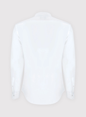 Biała smokingowa koszula męska