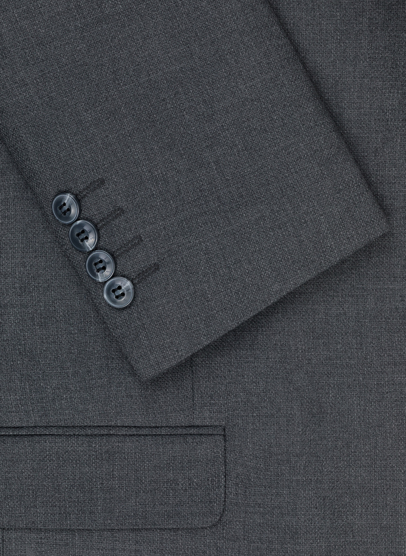 Elegancki szary garnitur męski