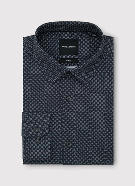 Koszula męska we wzór geometryczny