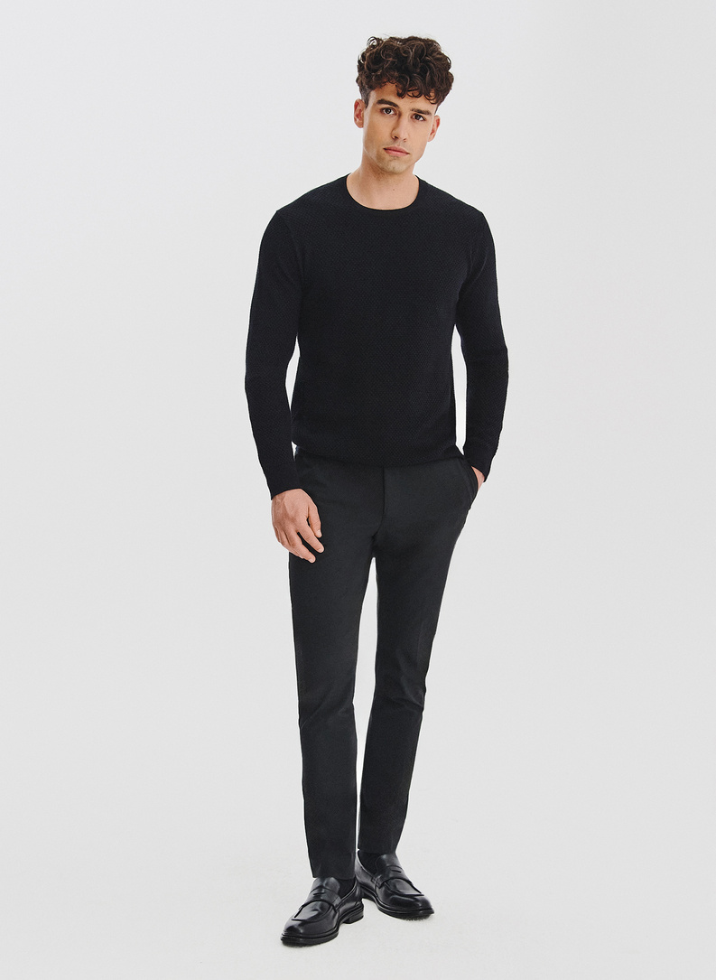 Sweter męski w kolorze czarnym
