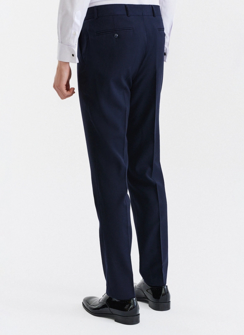 Ślubny granatowy smoking męski