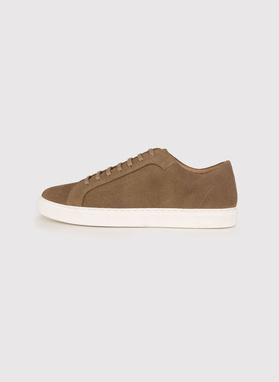 Beżowe zamszowe sneakersy męskie
