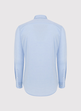 Niebieska koszula męska z bawełny