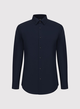 Granatowa koszula bawełniana