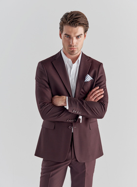 Spodnie męskie garniturowe P21WF-6G-079-D