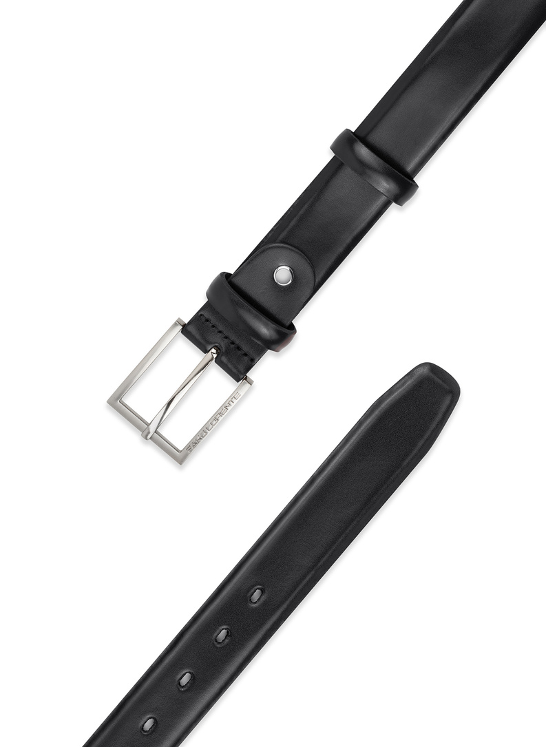 Czarny pasek męski  