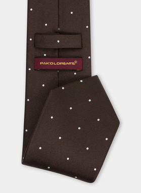 Krawat męski brązowy P21WP-KX-242-A